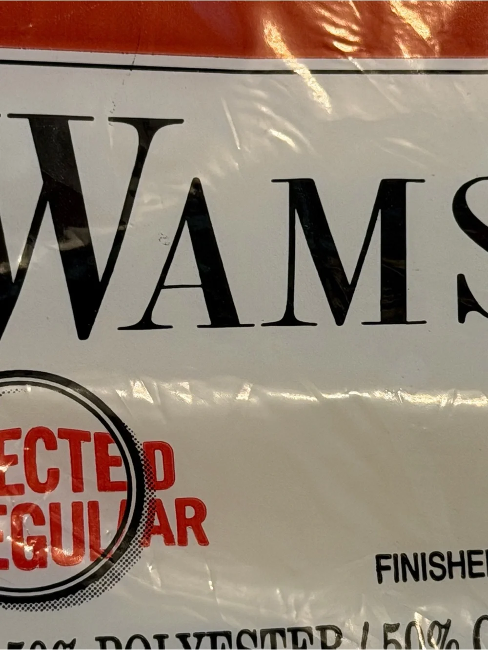 🆕Vintage Wamsutta NOS solid yellow full/Double fitted sheet 50/50 cotton percale